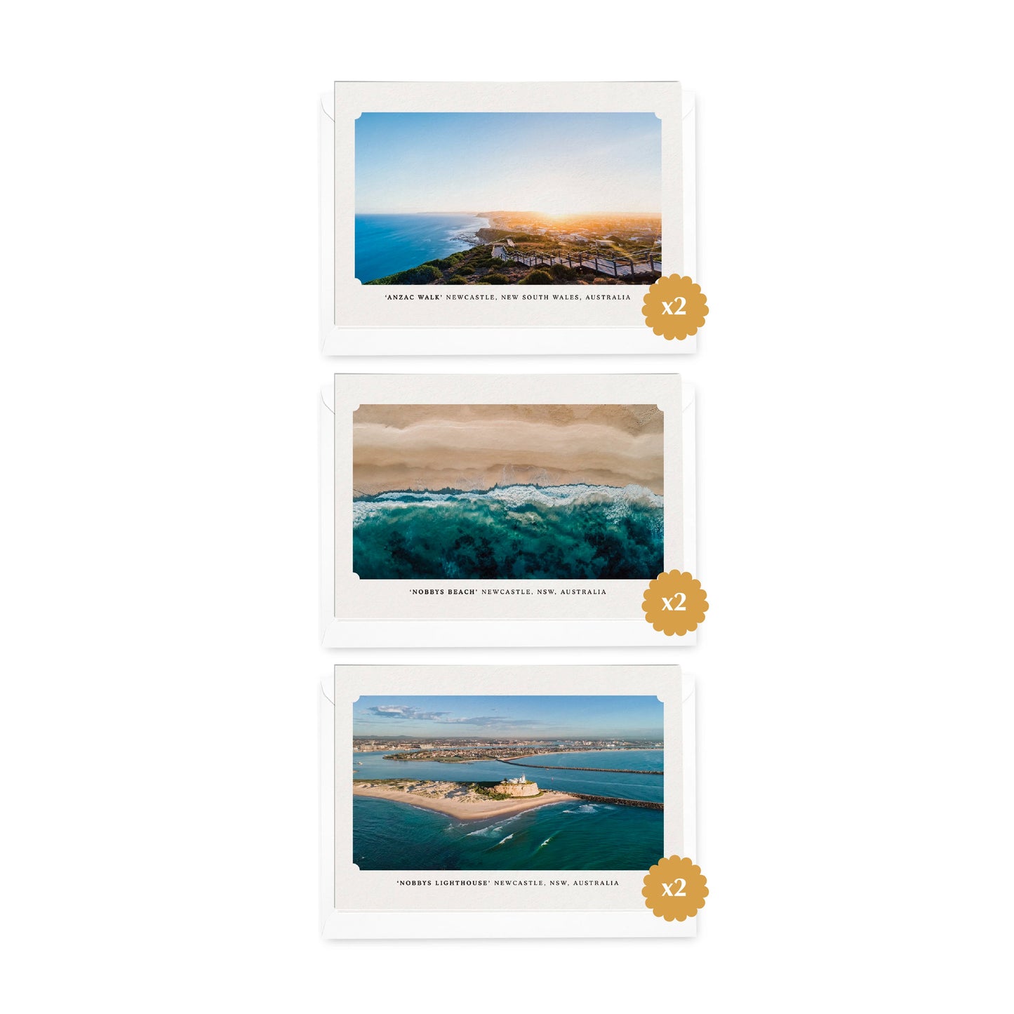 Mixed 'Iconic Newcastle Destinations' Photo Cards (6pk)