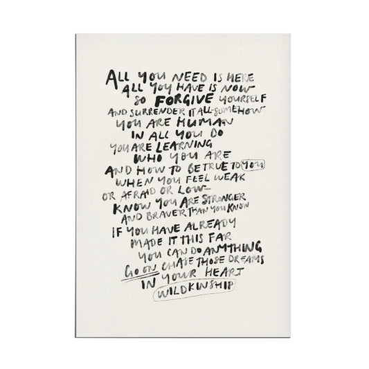 ‘All You Need is Here’ Art Print