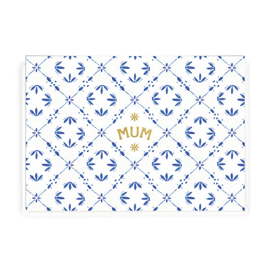 'Mum' Amalfi Tile Greeting Card