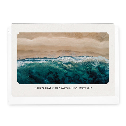 ✧ 'Nobby's Beach, Newcastle NSW Australia' Photo Card  (RRP $6.95)
