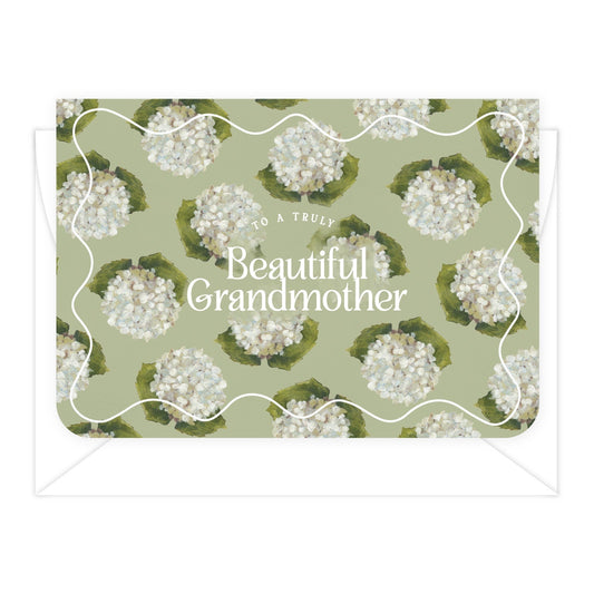 'Beautiful Grandmother' Hydrangeas Greeting Card (RRP $6.95)