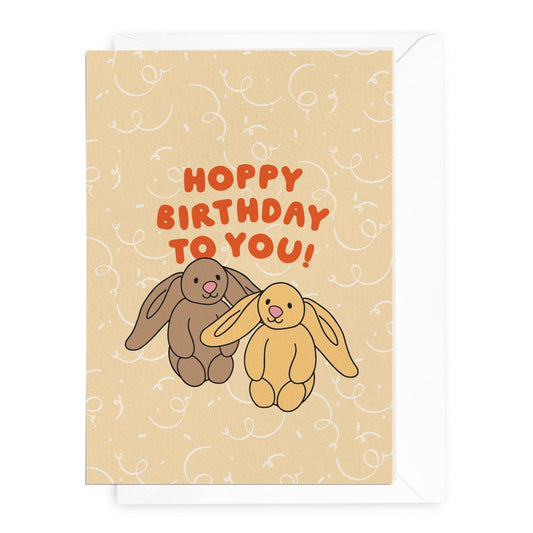 'Hoppy Birthday to You!' Bunnies Greeting Card (RRP $6.95)