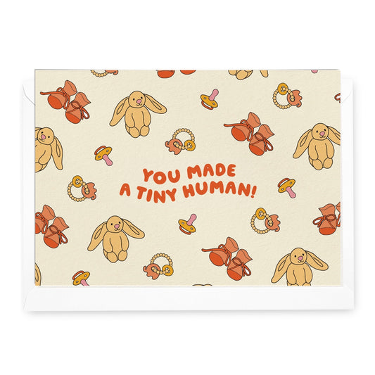 'You Made a Tiny Human!' Bunnies Greeting Card (RRP $6.95)