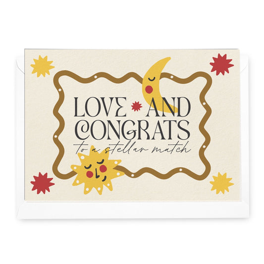 'Love & Congrats' Luma Greeting Card (RRP $6.95)