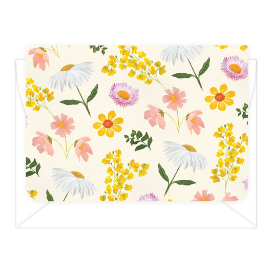 'Blank' Flower Fields Card (RRP $6.95)