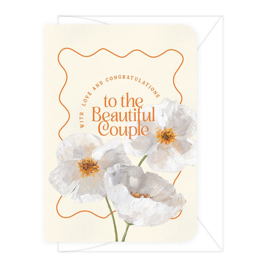 'Beautiful Couple' Poppies Greeting Card (RRP $6.95)