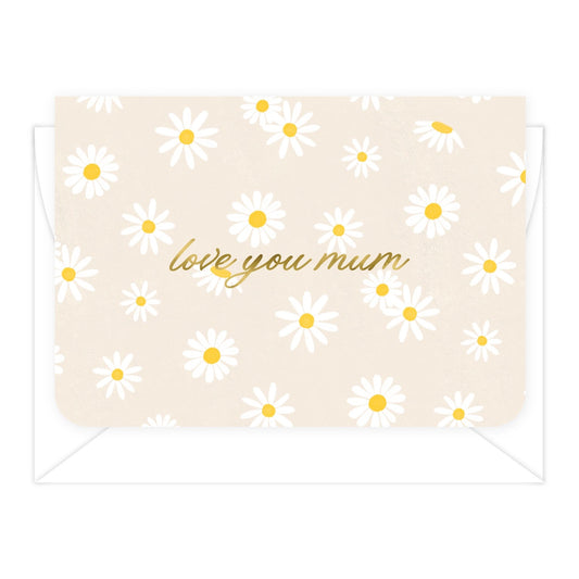 NEW 'Love You Mum' Daisies Greeting Card (RRP $6.95)