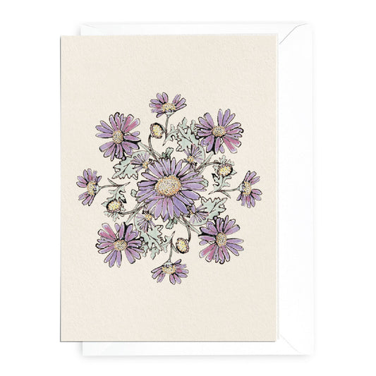 ✧ 'Floriography no.3' Mandala Blank Greeting Card