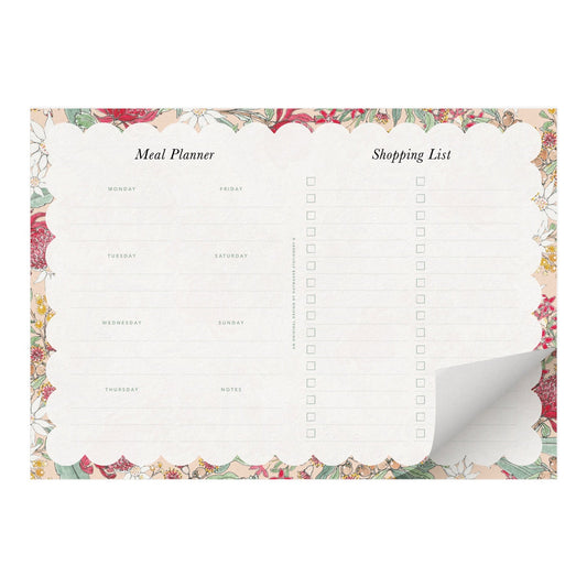 Native Floral 'Meal Plan & Shopping List' Magnetised A4 Notepad (RRP $16.95)