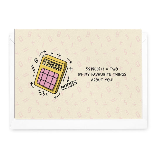 'Two Favourite Things' Greeting Card ft. SamsScribble (RRP $6.95)