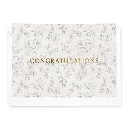 'Congratulations' Floriography Greeting Card ft. Apothecary Artist (RRP $6.95)