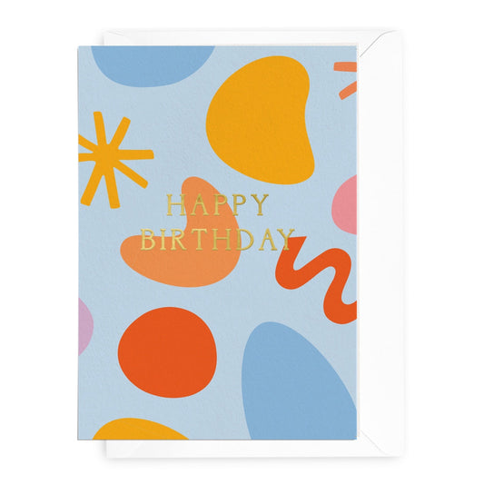 'Happy Birthday' Shapes Greeting Card (RRP $6.95)