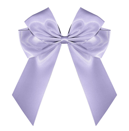 'Lavender' Pre-Made Silky Satin Double Bow