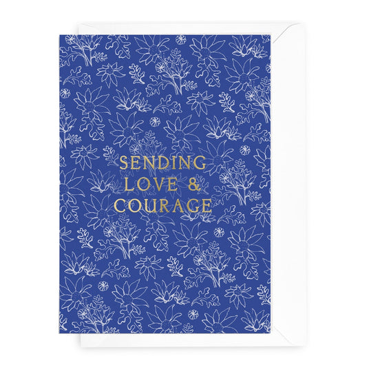 ✧ Flannels Floriography 'Sending Love & Courage' Greeting Card