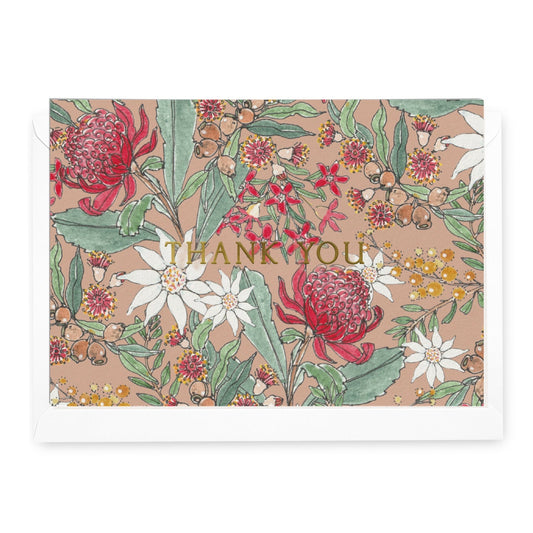 'Thank You' Native Floral Greeting Card (RRP $6.95)