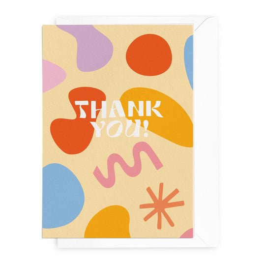 'Thank You' Shapes Greeting Card (RRP $6.95)
