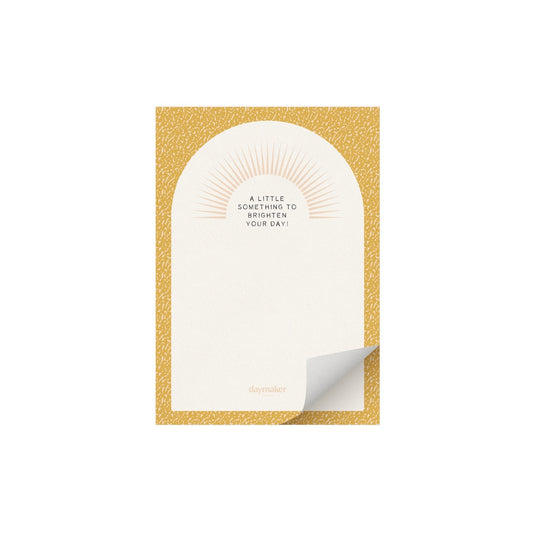 Ochre Composition 'To Brighten Your Day' Love Notes Magnetised A6 Notepad (RRP $8.95)
