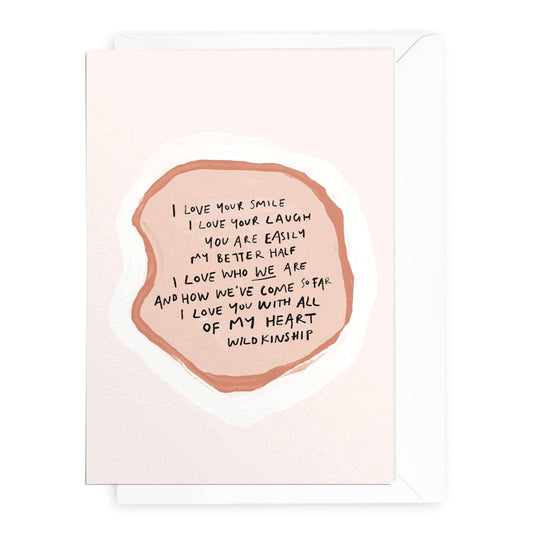 'With All Of My Heart' Greeting Card (RRP $6.95)